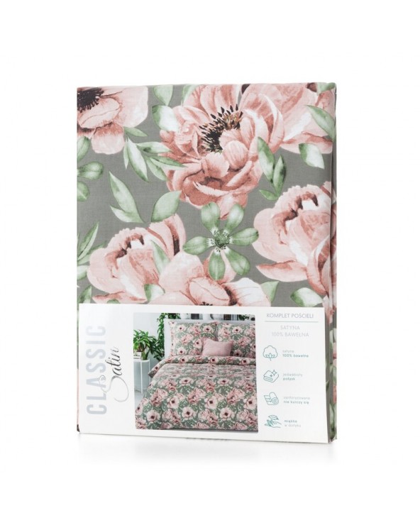Pościel satyna bawełniana 200x220 + 2x70x80cm Spring 53 Eurofirany Pościel satyna bawełniana 200x220 + 2x70x80cm Spring 53 Eurofirany