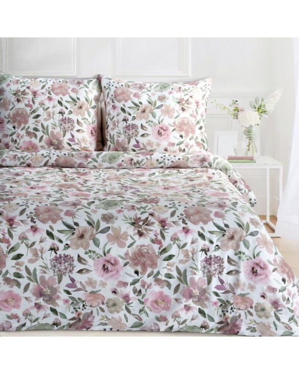 Pościel satyna bawełniana 140x200 + 1x70x80cm Spring 57 Eurofirany