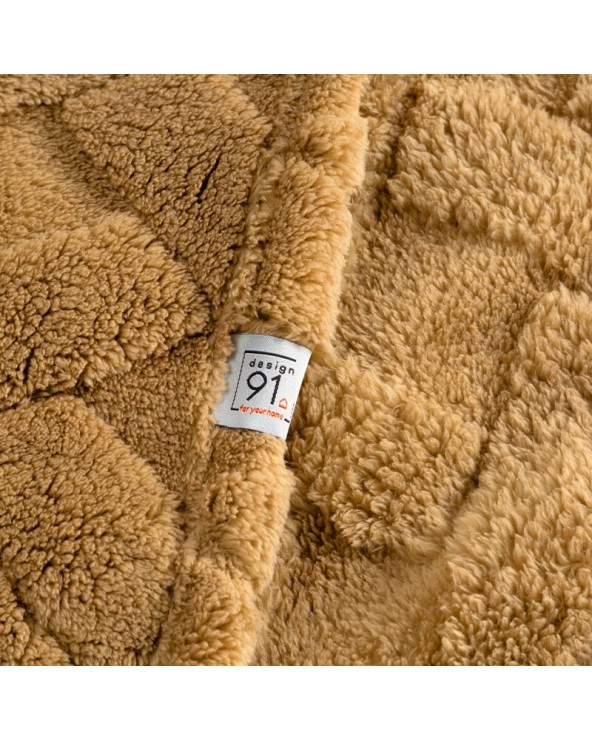 Koc pluszowy 170x210 Caro miodowy Eurofirany Koc pluszowy 170x210 Caro miodowy Eurofirany