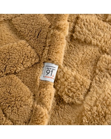 Koc pluszowy 170x210 Caro miodowy Eurofirany