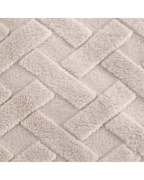 Koc pluszowy 200x220 Caro beżowy Eurofirany Koc pluszowy 200x220 Caro beżowy Eurofirany