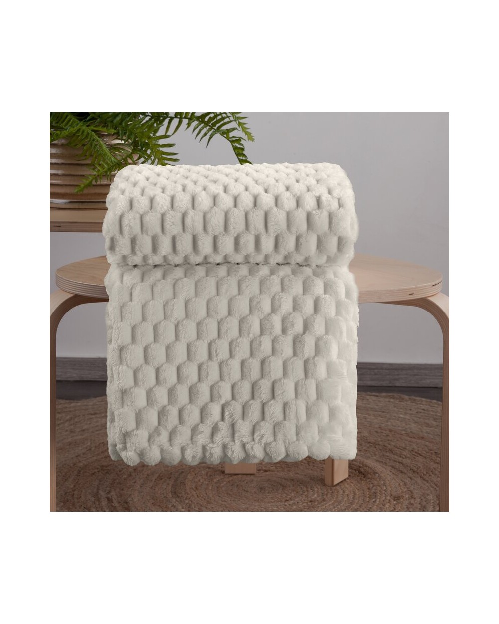 Koc pluszowy 150x200 Cindy 6 beżowy Eurofirany