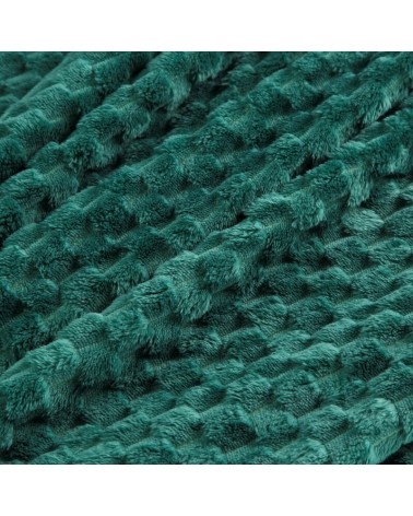 Koc pluszowy 150x200 Cindy 6 ciemnozielony Eurofirany