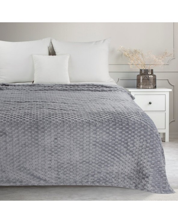 Koc pluszowy 150x200 Cindy 6 srebrny Eurofirany