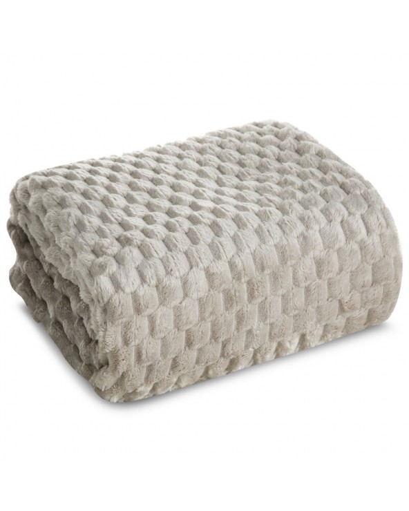 Koc pluszowy 70x160 Cindy 6 beżowy Eurofirany