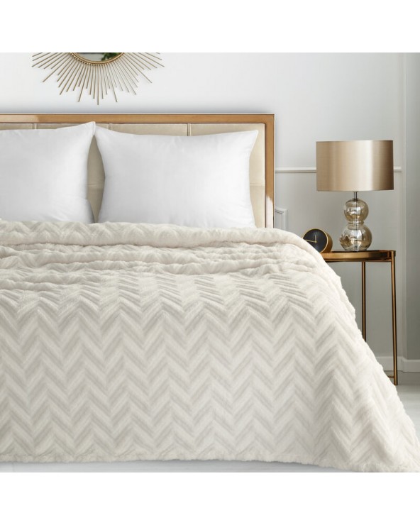 Koc pluszowy 150x200 Jodła kremowy Eurofirany