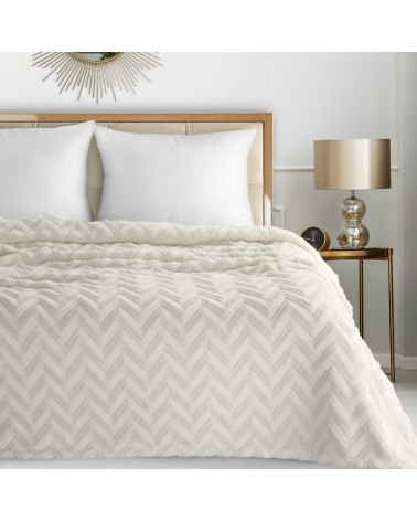 Koc pluszowy 150x200 Jodła kremowy Eurofirany