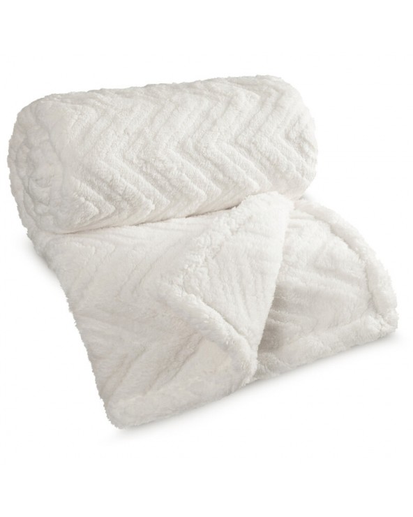 Koc pluszowy 150x200 Jodła kremowy Eurofirany