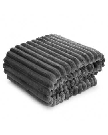 Koc pluszowy 200x220 Soft stalowy Eurofirany