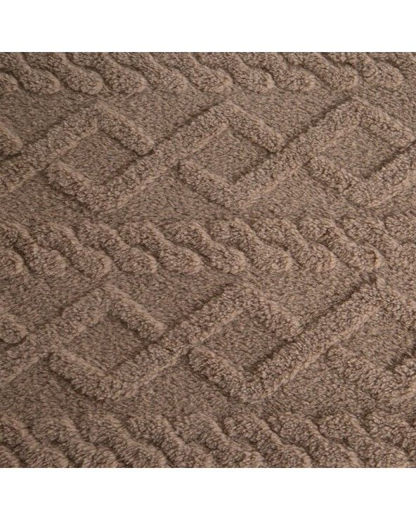 Koc pluszowy 150x200 Warkocz beżowy Eurofirany