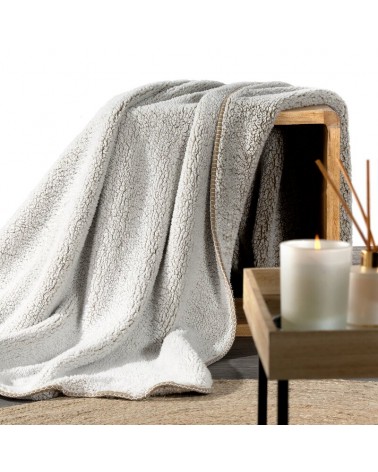 Koc sherpa baranek 200x220 Koala beżowy/biały Eurofirany