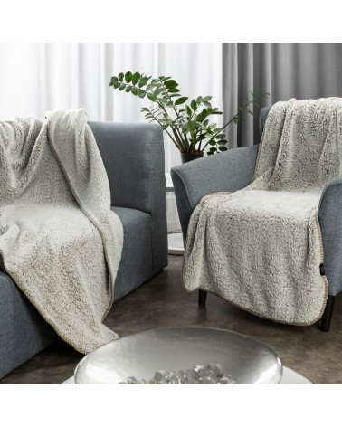 Koc sherpa baranek 200x220 Koala beżowy/biały Eurofirany