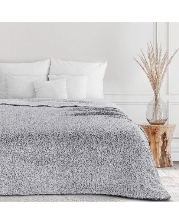 Koc sherpa baranek 200x220 Koala stalowy/biały Eurofirany