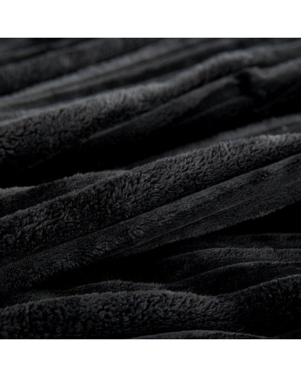 Koc pluszowy 200x220 Nina czarny Eurofirany