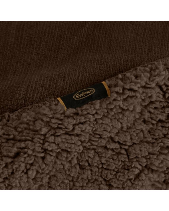 Koc sherpa baranek 200x220 Tedy ciemnobrązowy Eurofirany