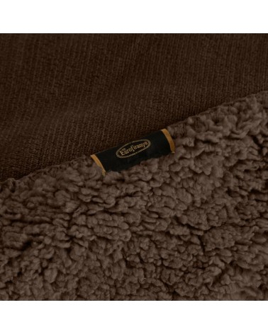 Koc sherpa baranek 200x220 Tedy ciemnobrązowy Eurofirany