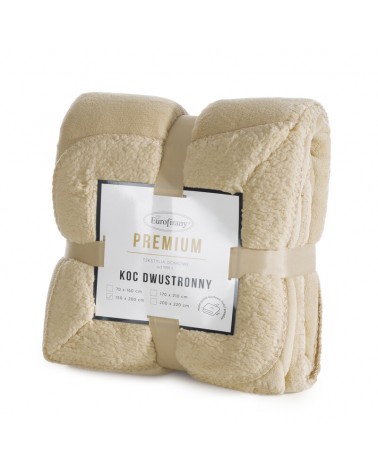 Koc sherpa baranek 150x200 Tedy jasnobeżowy Eurofirany