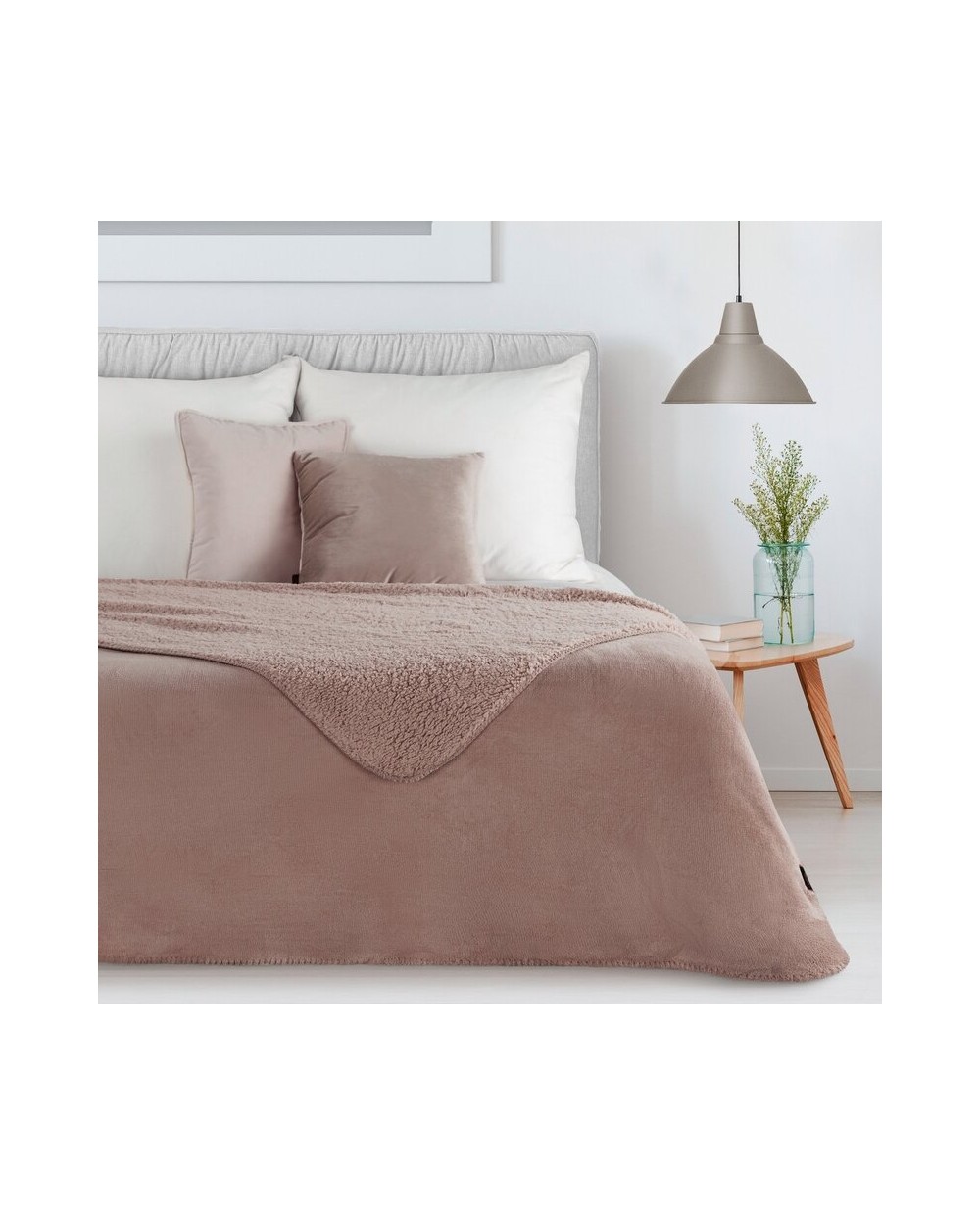 Koc sherpa baranek 150x200 Tedy mocha Eurofirany