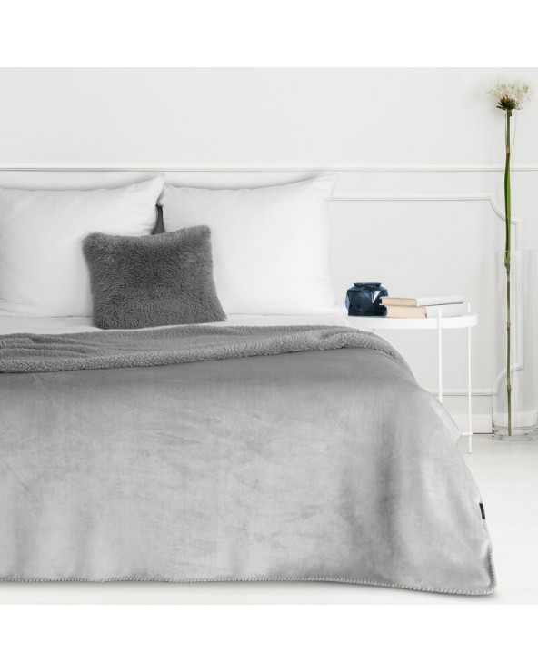 Koc sherpa baranek 170x210 Tedy srebrny Eurofirany