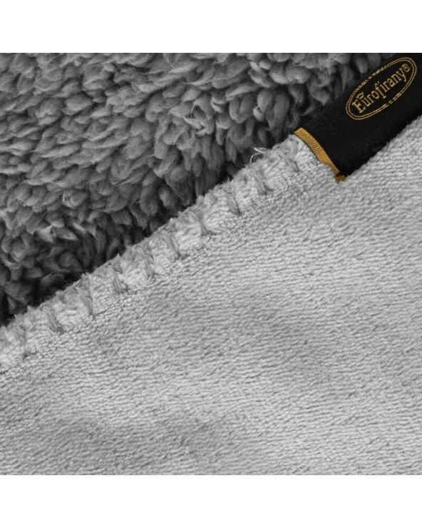 Koc sherpa baranek 200x220 Tedy srebrny Eurofirany