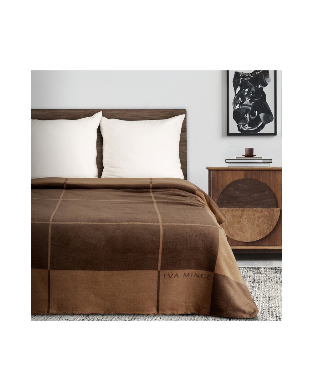 Koc bawełna 220x240 Elegant 2 karmelowy/brązowy Eurofirany