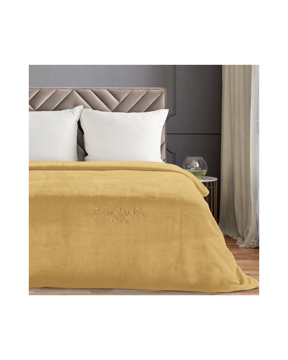 Koc akrylowy Pierre Cardin 220x240 Clara 1 miodowy Eurofirany