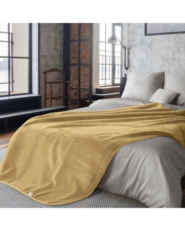 Koc akrylowy Pierre Cardin 220x240 Clara 1 miodowy Eurofirany