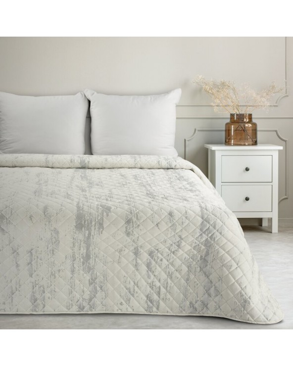 Narzuta velvet 220x240 Blink 3 biała/srebrna Eurofirany