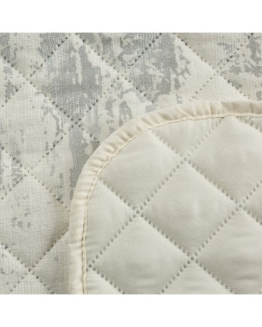 Narzuta velvet 220x240 Blink 3 biała/srebrna Eurofirany
