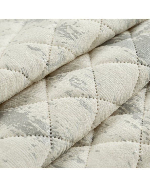 Narzuta velvet 220x240 Blink 3 biała/srebrna Eurofirany