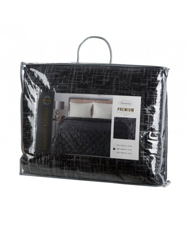 Narzuta velvet 200x220 Blink 6 czarna Eurofirany