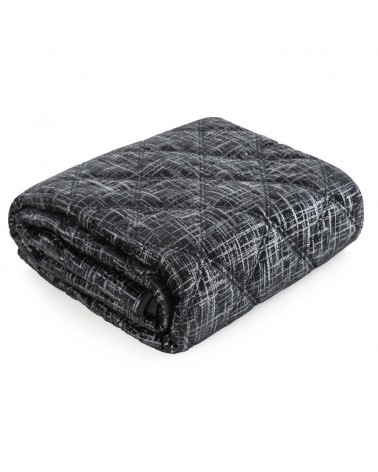 Narzuta velvet 200x220 Blink 6 czarna Eurofirany