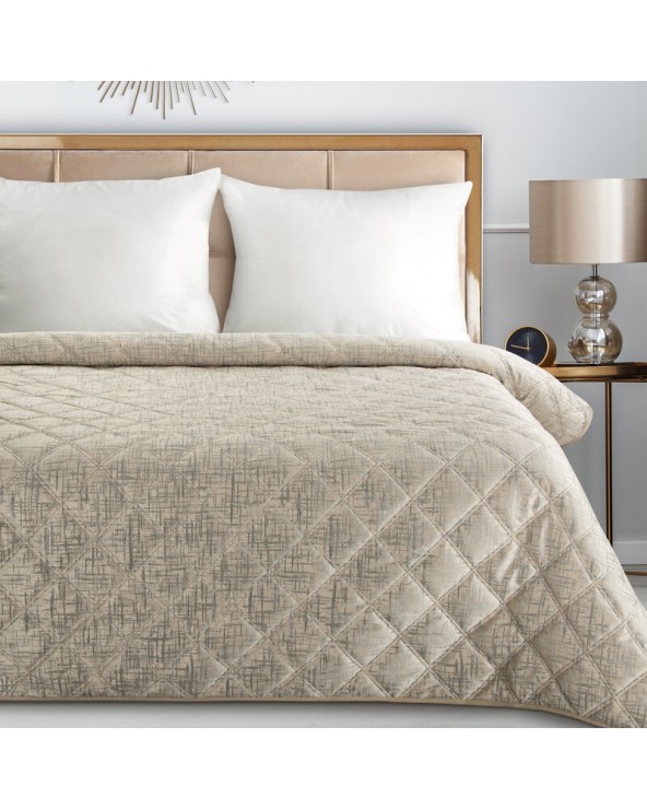 Narzuta velvet 170x210 Blink 6 kremowa Eurofirany