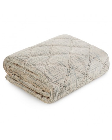 Narzuta velvet 220x240 Blink 6 kremowa Eurofirany