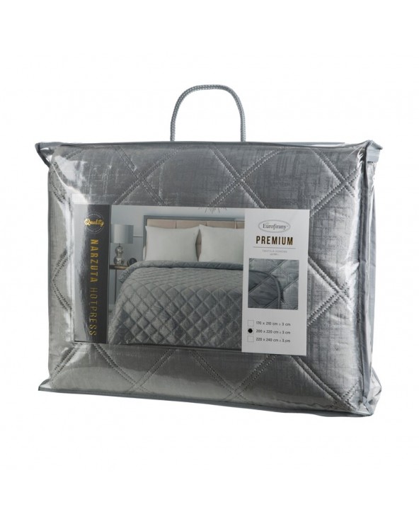 Narzuta velvet 200x220 Blink 6 srebrna Eurofirany