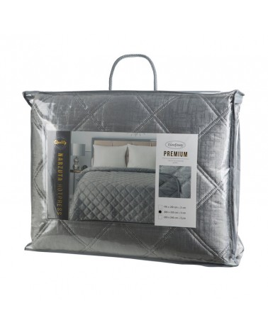 Narzuta velvet 200x220 Blink 6 srebrna Eurofirany