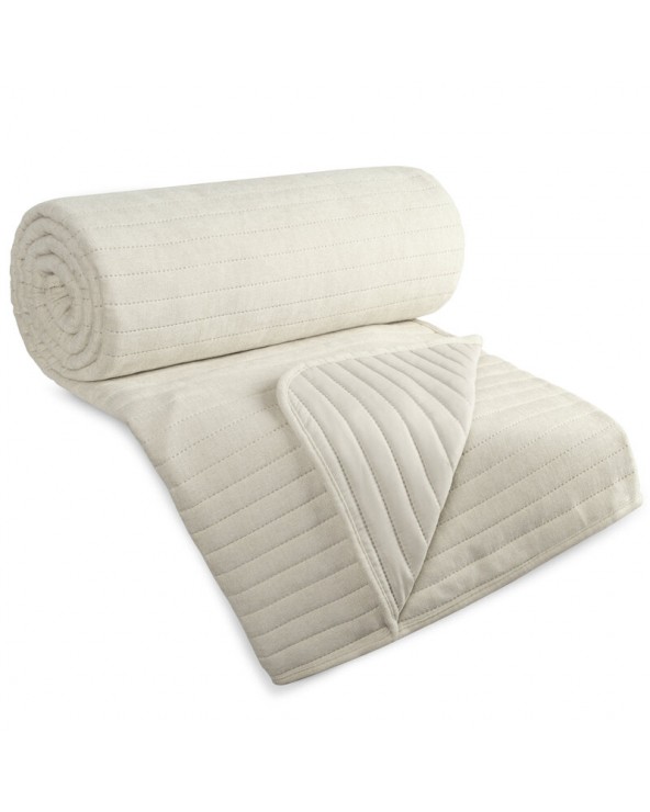 Narzuta velvet 220x240 Glori kremowa Eurofirany