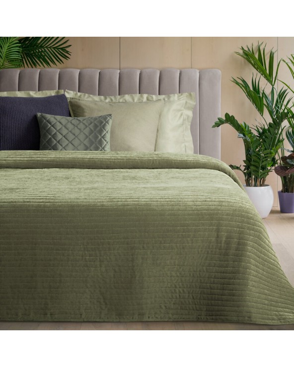 Narzuta velvet 170x210 Glori oliwkowa Eurofirany