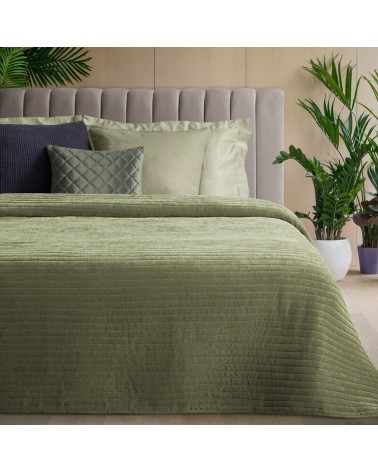 Narzuta velvet 170x210 Glori oliwkowa Eurofirany
