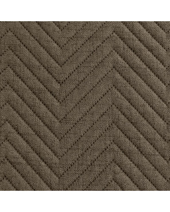 Narzuta mikrofibra 220x240 Len 3 ciemnobeżowa Eurofirany