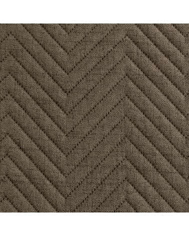 Narzuta mikrofibra 220x240 Len 3 ciemnobeżowa Eurofirany