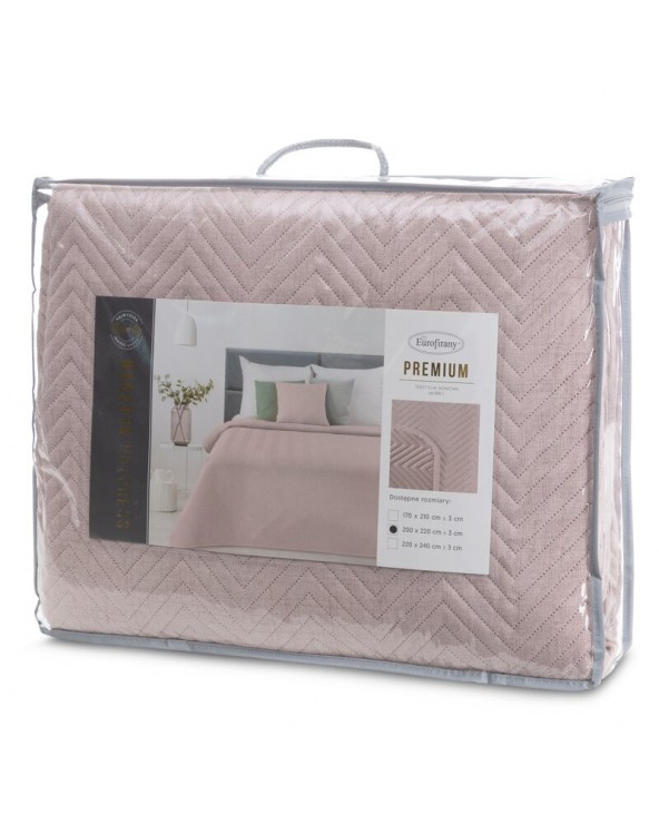 Narzuta mikrofibra 170x210 Len 3 różówa Eurofirany