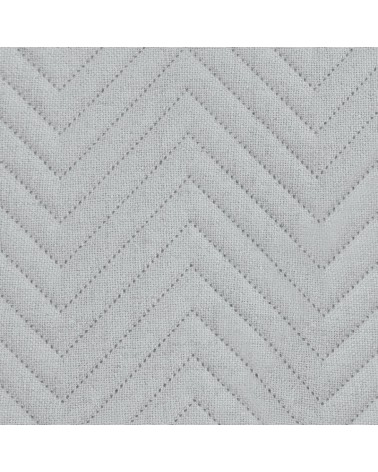 Narzuta mikrofibra 200x220 Len 3 srebrna Eurofirany