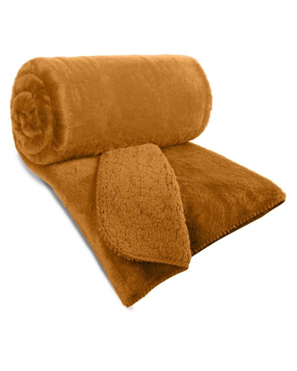 Narzuta pluszowa sherpa 170x210 Nina miętowa Eurofirany