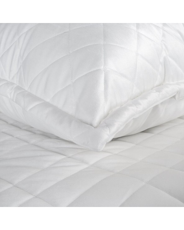Narzuta velvet 200x220 Ria 6 biała Eurofirany