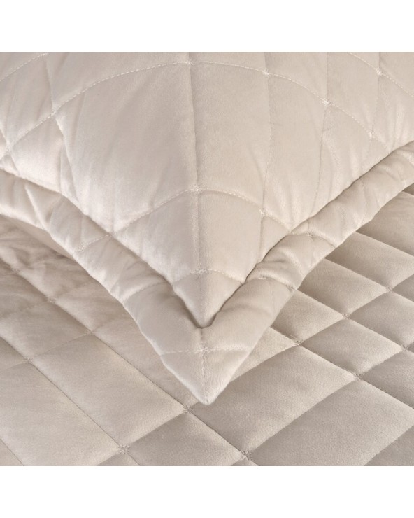 Narzuta velvet 220x240 Ria 6 kremowa Eurofirany