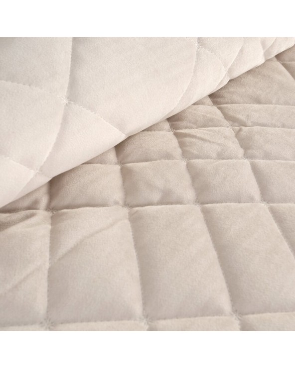 Narzuta velvet 220x240 Ria 6 kremowa Eurofirany