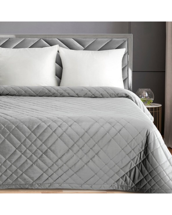 Narzuta velvet 170x210 Ria 6 srebrna Eurofirany