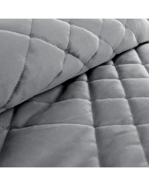 Narzuta velvet 220x240 Ria 6 stalowa Eurofirany