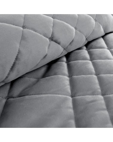 Narzuta velvet 220x240 Ria 6 stalowa Eurofirany